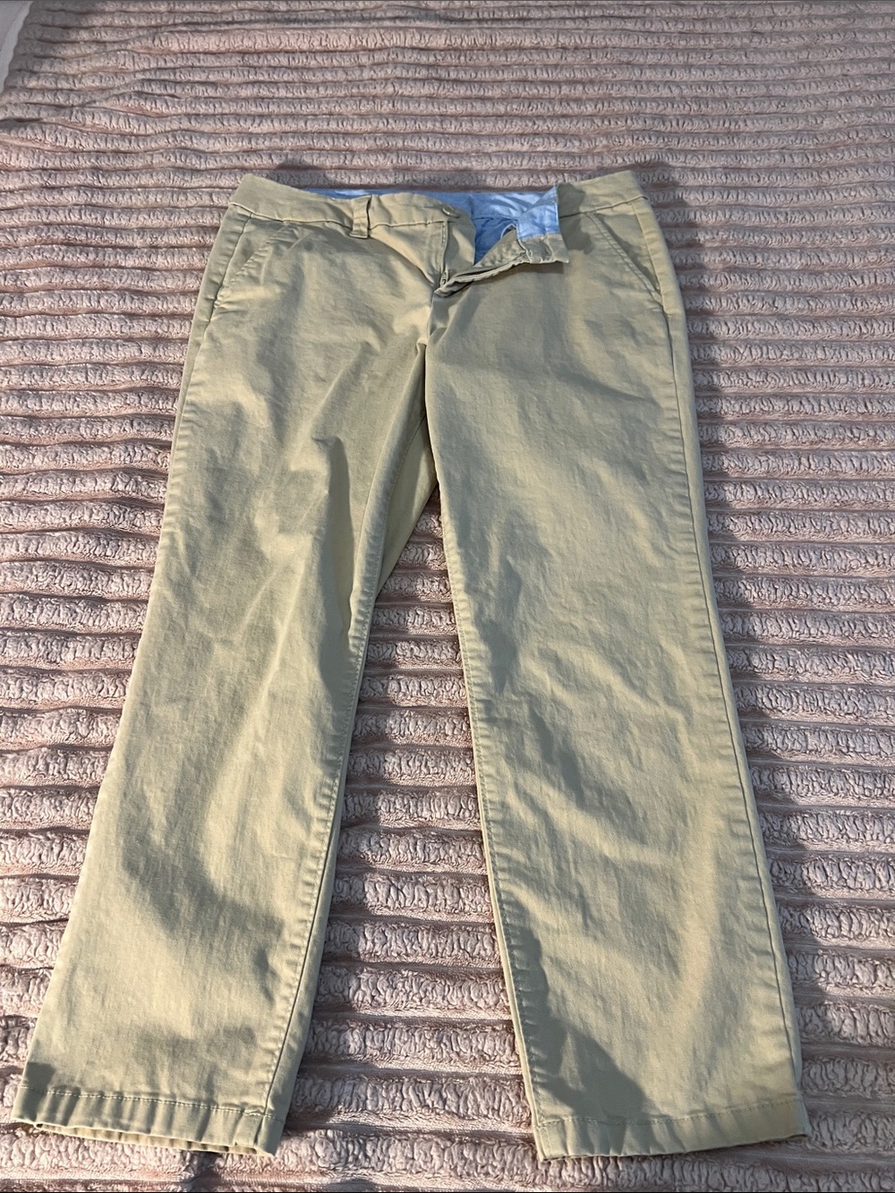 STYLUS Women's Cropped Chino Pants - Light Khaki